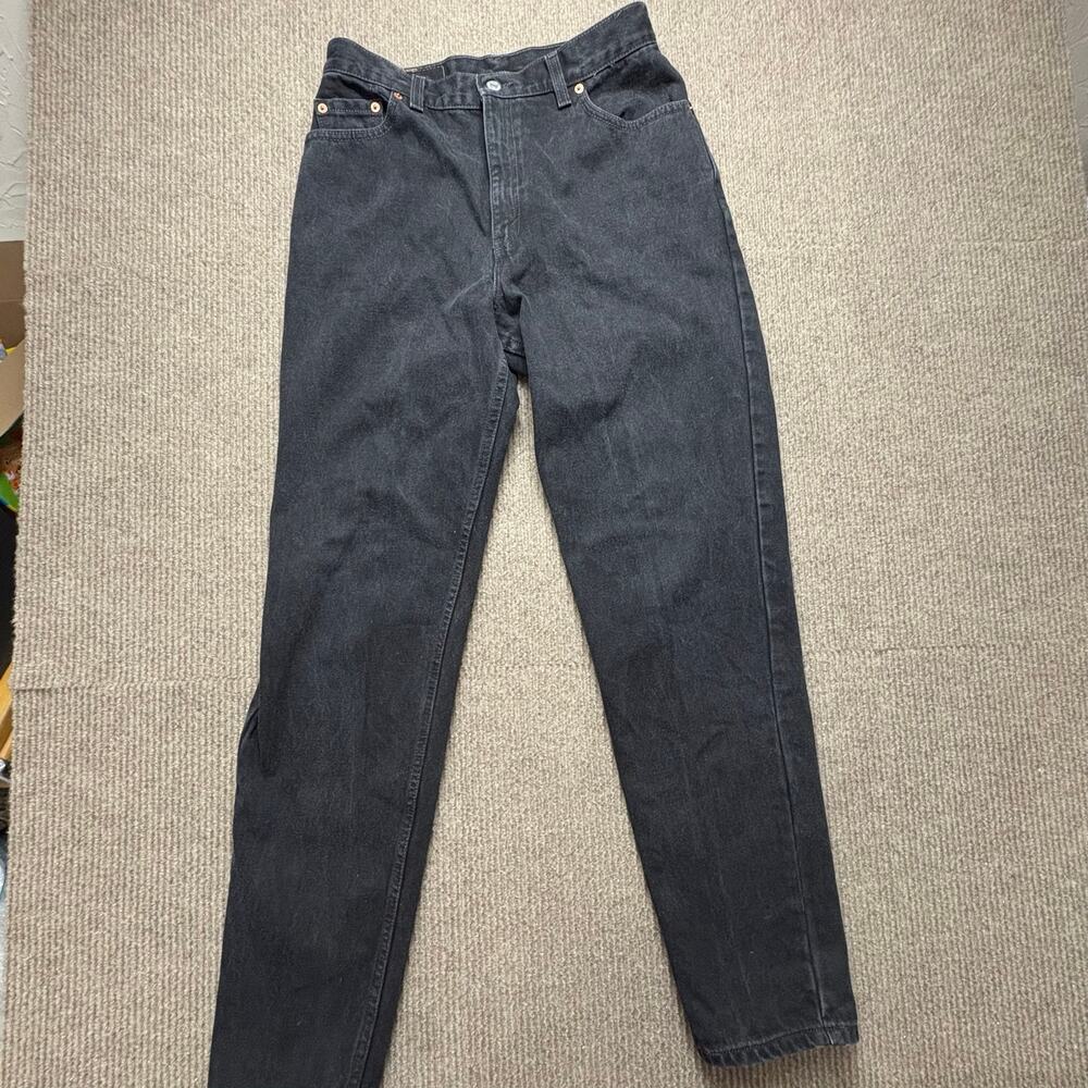 Vintage 90’s Levi’s 550 Women’s Black Relaxed Tapered 12 Long Made in USA